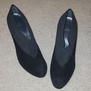 Black Stuart Weitzman Suede Bootie
